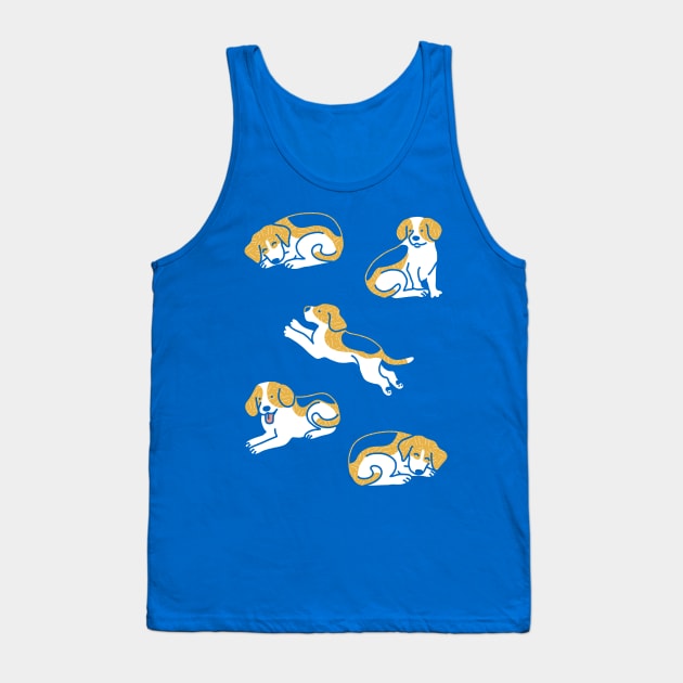 Beagle Pattern Tank Top by Wlaurence